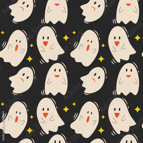 Halloween vector pattern. Endless texture can be used for wallpaper, fill pattern, background.
