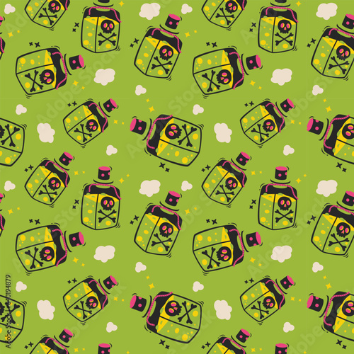 Halloween vector pattern. Endless texture can be used for wallpaper, fill pattern, background.