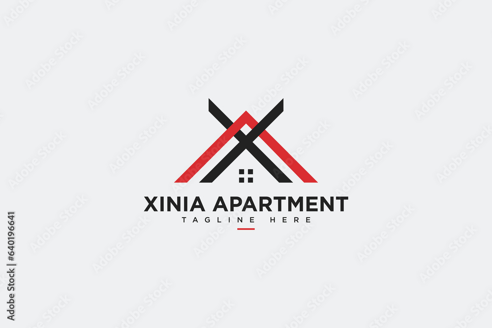 x latter, a latter real estate logo