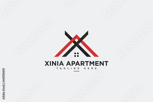 x latter, a latter real estate logo