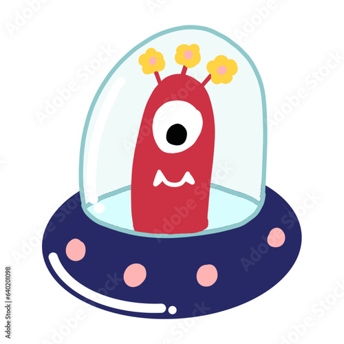 alien in ship