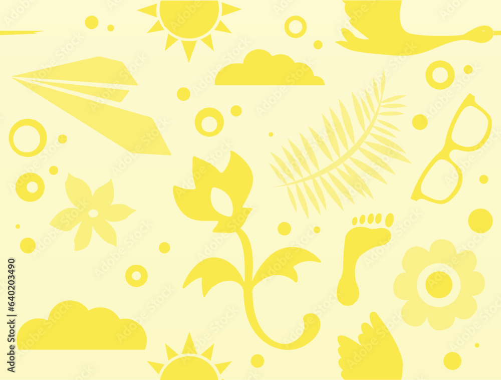 Obraz premium Seamless yellow background. Simple pattern
