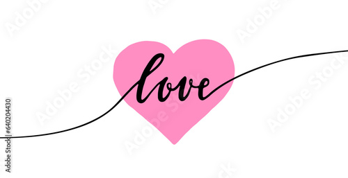 Love you lettering with pin...