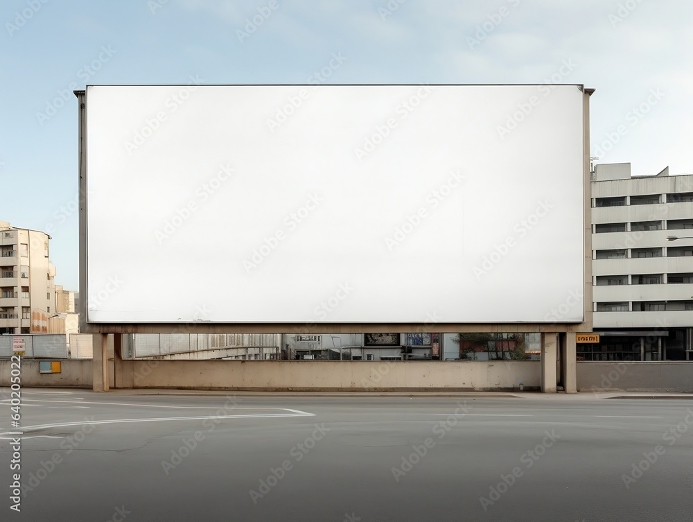 Billboard mockup with isolated background generative ai Billboard mockup with isolated background generative ai