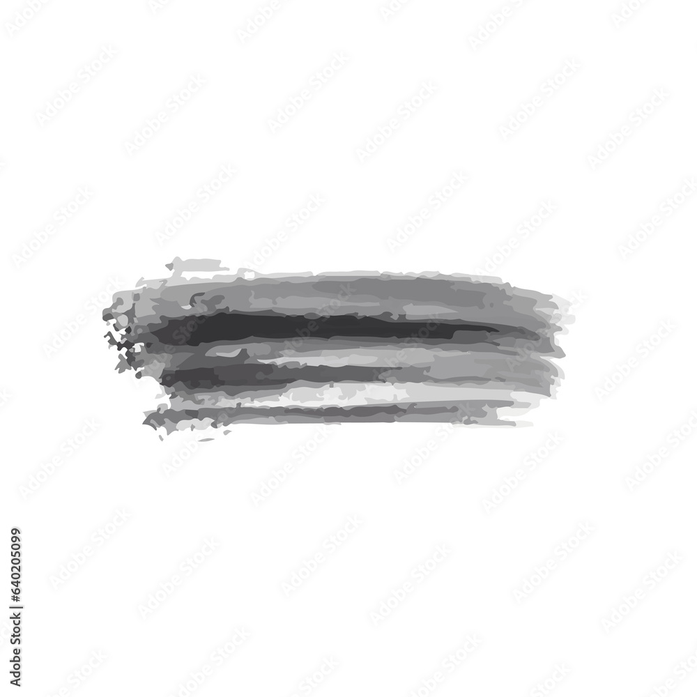 Set of black paint, ink, grunge, dirty brush strokes. png