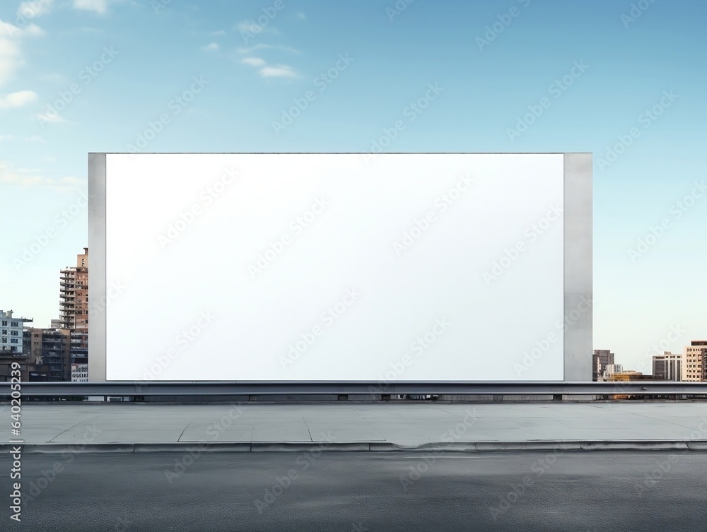 Billboard mockup with isolated background generative ai Billboard mockup with isolated background generative ai