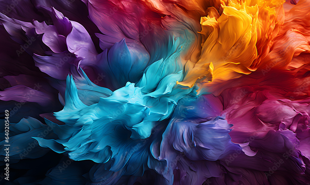 Obraz premium background with colour ribbons