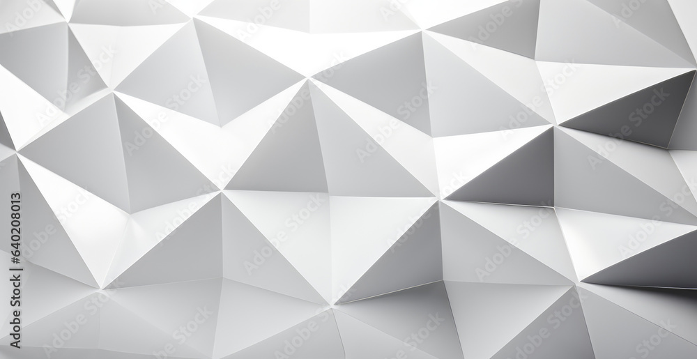 Abstract White Background, Light creating geometric shapes on a white backdrop - Abstract Illumination - AI Generated