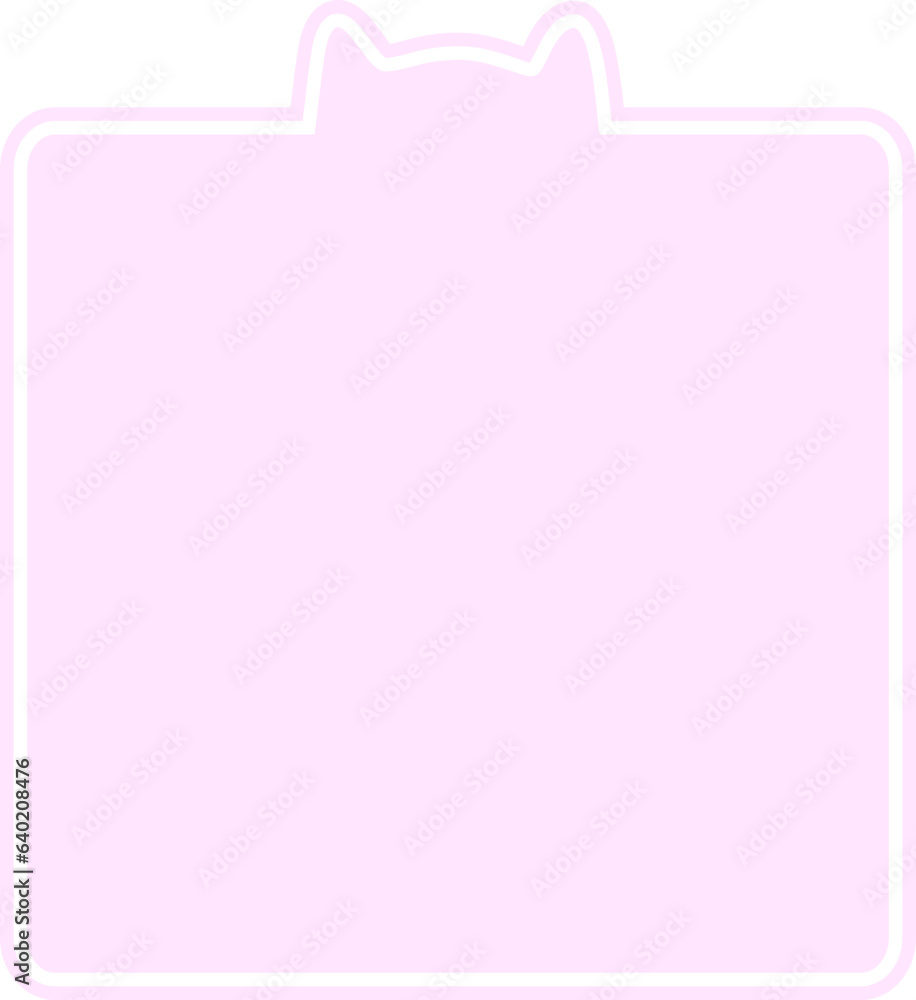 Cute Cat Text Box Notes Quote Background Pastel Cute Cat Text Box Notes Quote Background Pastel