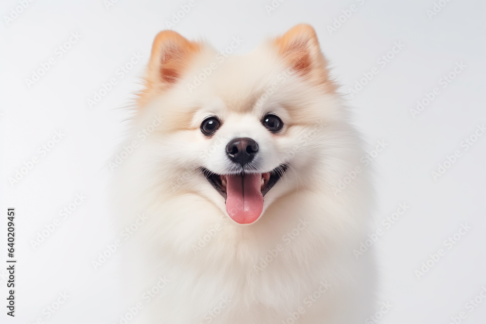 Spitz on a white isolated background
