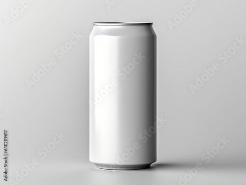 Soft drink can packaging mockup with isolated background generative ai