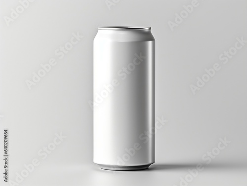 Soft drink can packaging mockup with isolated background generative ai