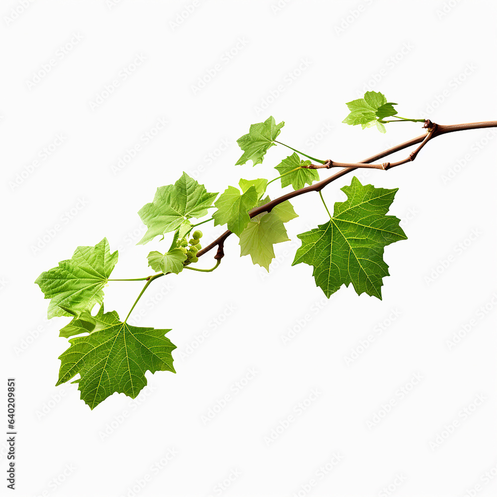 vine grape leaves isolated on white background vine grape leaves isolated on white background