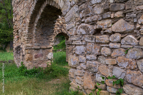 Ruins of the Ikalto Academy next to the Ikalto monastery in Georgia. The academy was founded in the early 12th century.