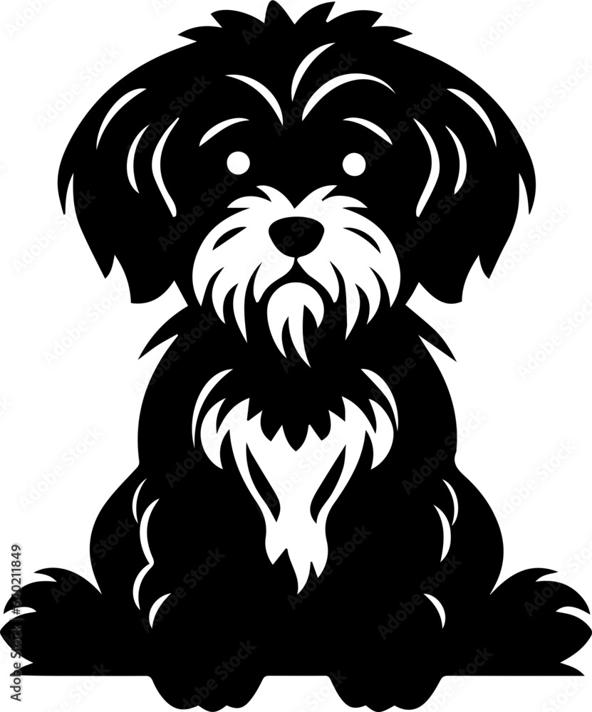 Fototapeta premium Lhasapoo Dog Icon