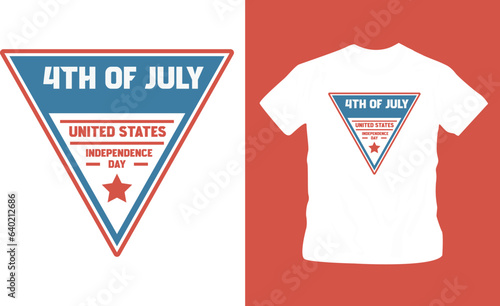 4th July America independence day t shirt editable template