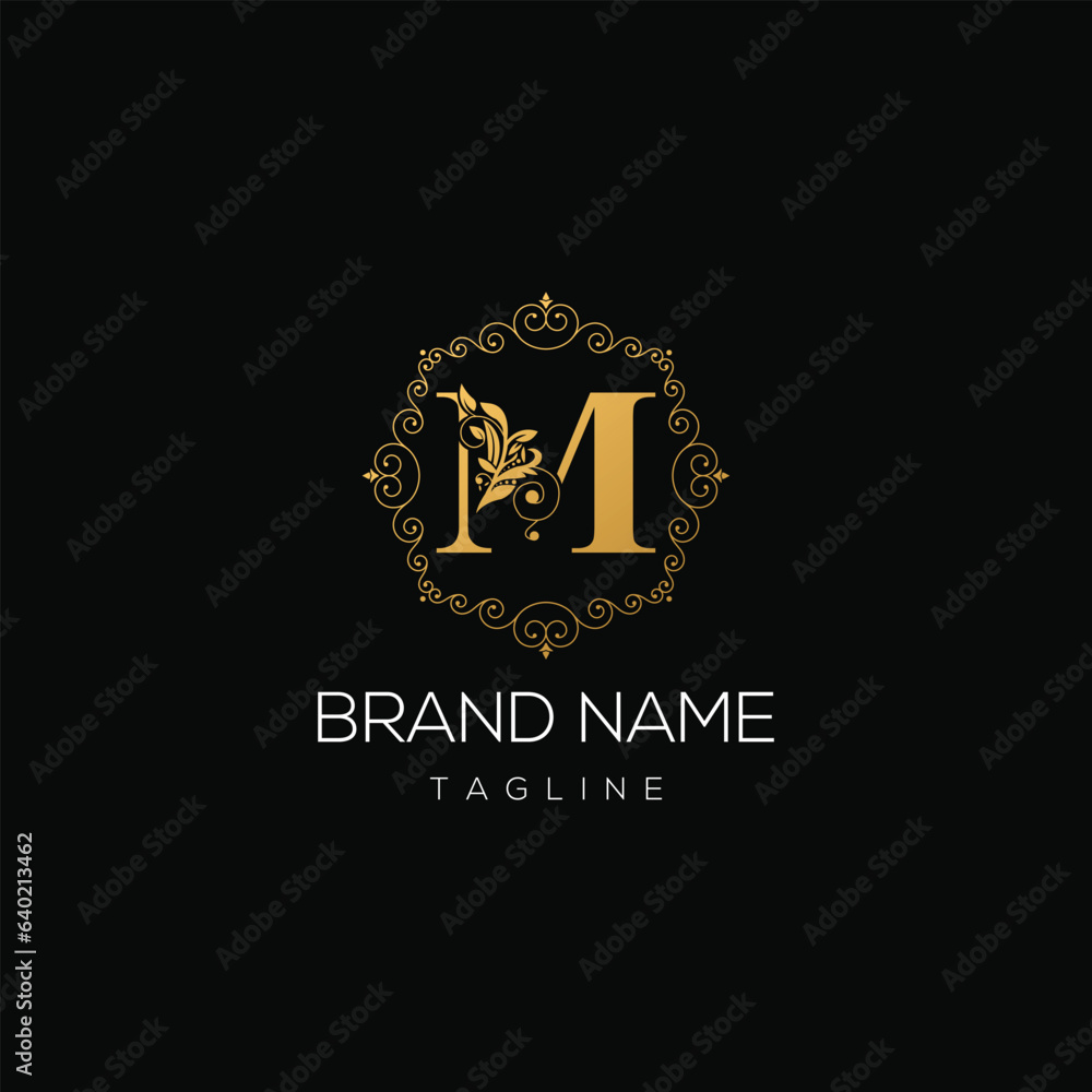 Modern premium letter M logo design for luxury brand and luxury fashion industry.