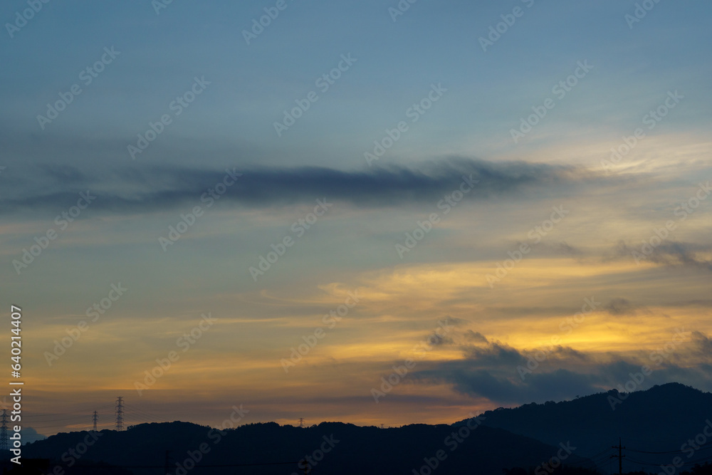 朝焼けの空 朝焼けの空