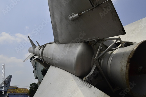 Yogyakarta - Indonesia 21 Agust 2023 : Old planes from World War 2 - As an unforgettable sign of world history