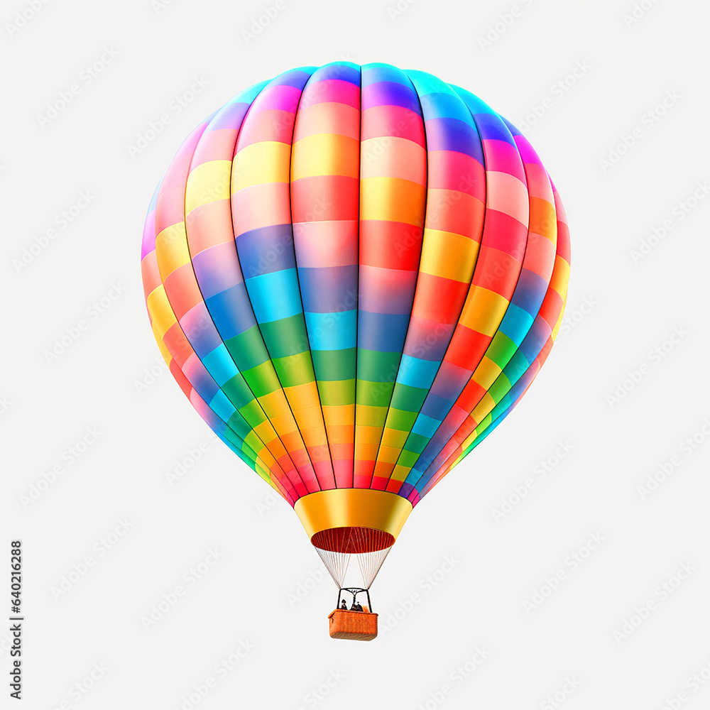Fototapeta premium hot air balloon isolated on clear background