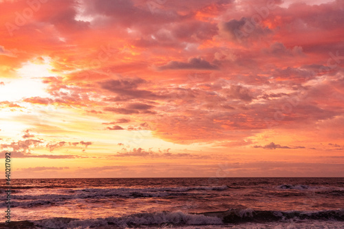 Golden hour sunrise on the Beach at Pawley's Island, South Carolina, USA © John McAdorey