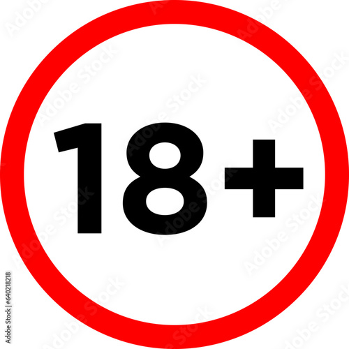 Set marks age limit sing restriction. Vector icons for children censoring content.