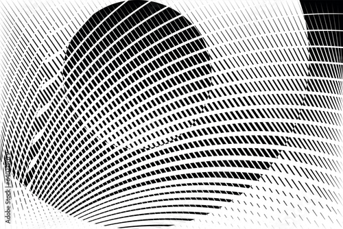 abstract halftone lines background, vector modern design texture