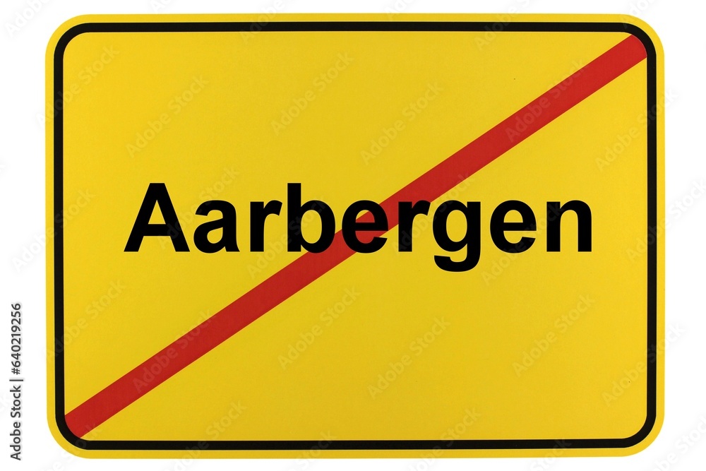 Illustration eines Ortsschildes der Gemeinde Aarbergen in Hessen Illustration eines Ortsschildes der Gemeinde Aarbergen in Hessen