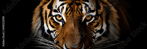 Eyes of a tiger close up