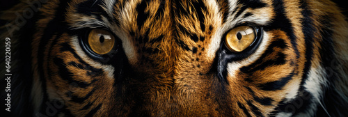 Foto Eyes of a tiger close up