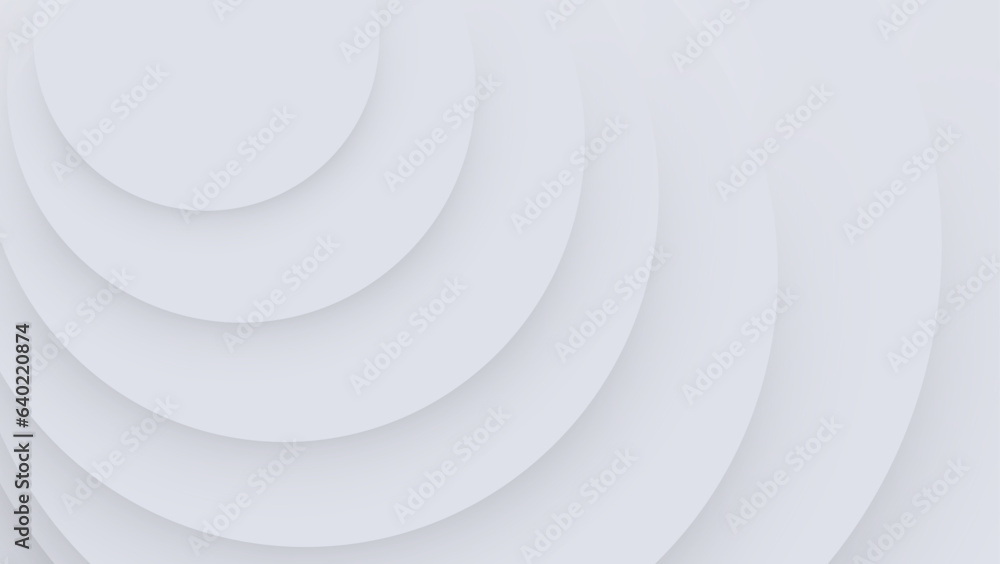 Obraz premium abstract circle background with white color for presentation, banner, poster, web, etc.