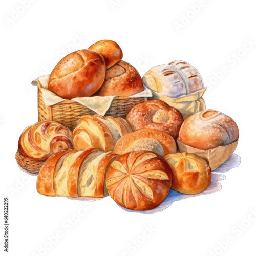 Edible Artistry: Watercolor Bread Painting Evokes Appetite