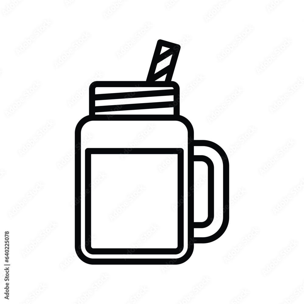 Obraz premium smoothie icon vector design template in white background