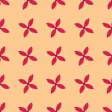 seamless pattern of fragrant and beautiful red flowers