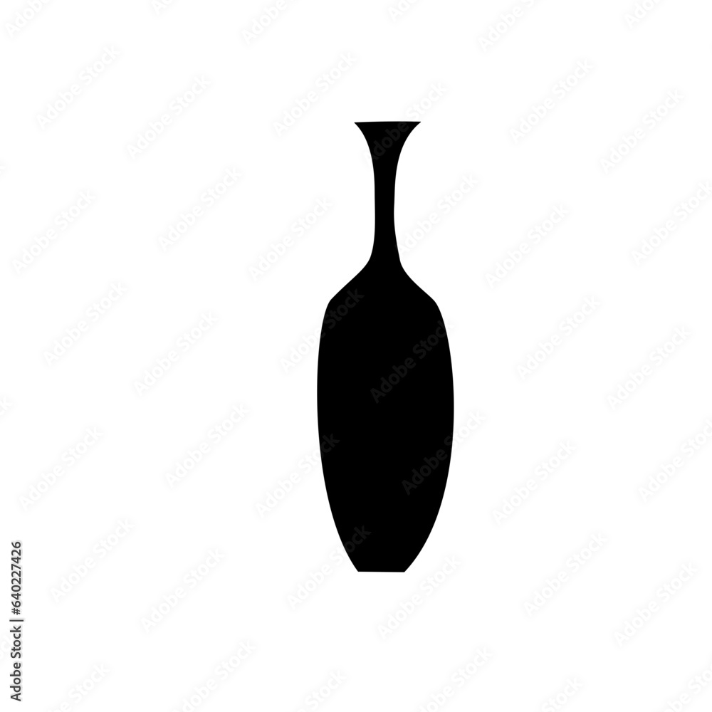 vase silhouette icon vase silhouette icon