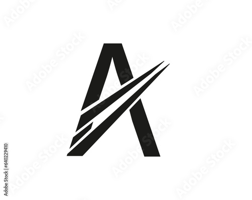 A letter logo design element