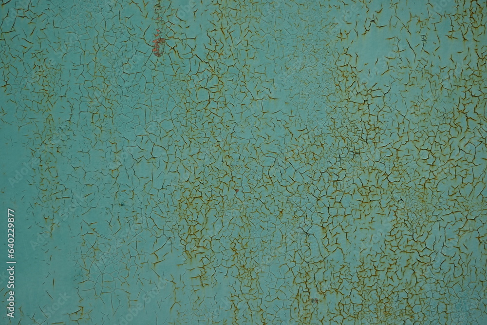 Metal rusty surface with shabby background paint. Texture blue cracked paint on an iron sheet. Fragment of an old metal gate, Metal Corrosion Metal rusty surface with shabby background paint. Texture blue cracked paint on an iron sheet. Fragment of an old metal gate, Metal Corrosion