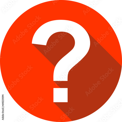 Large question mark. Searching for answer. Vector illustration.