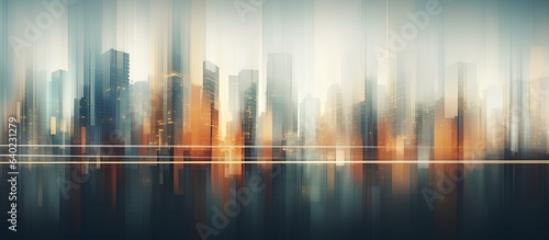 Illustration panorama of the city, urban landscape. © Vadim