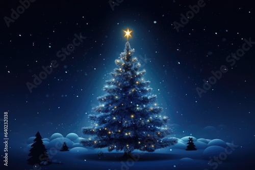 christmas tree with snowflakes © Virginie Verglas