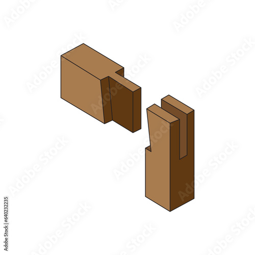wood connection joints icon