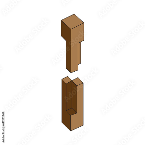wood connection joints icon