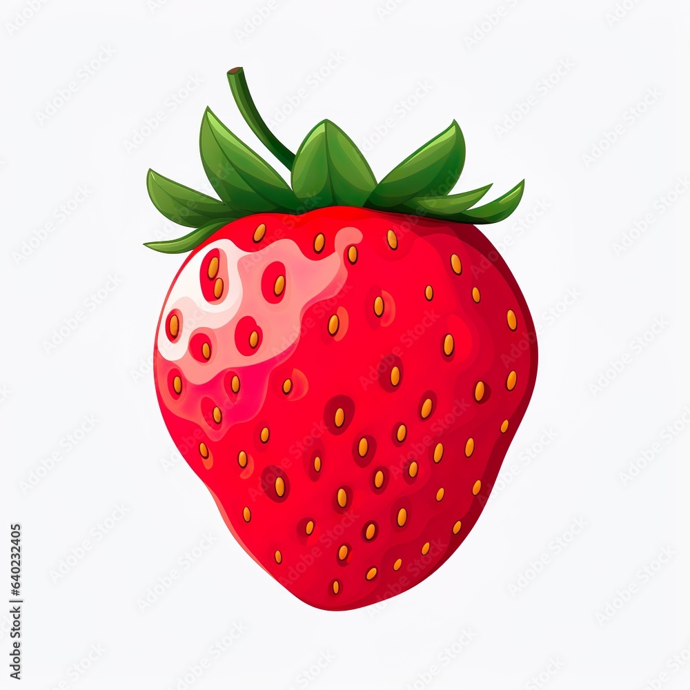 Obraz premium Fresh strawberries, Fruits, red berries close-up, transparent background, isolated, png
