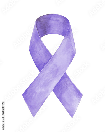 Esophagel cancer watercolor support ribbon