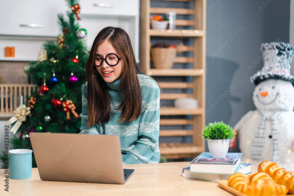 Woman working with modern laptop computer on desktop screen, online marketing, shopping, technology, advertising, search information, blog, learning, webinar, social media, study, watching on table Woman working with modern laptop computer on desktop screen, online marketing, shopping, technology, advertising, search information, blog, learning, webinar, social media, study, watching on table