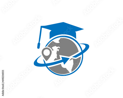 Online Master's Degrees Continuous Line Editable Stroke Icon
