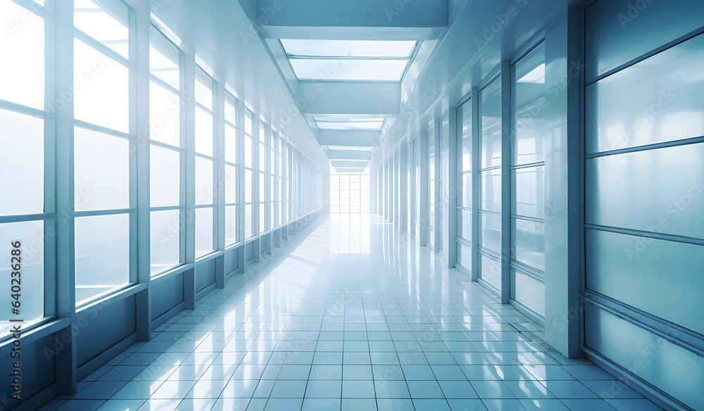 corridor in modern building corridor in modern building