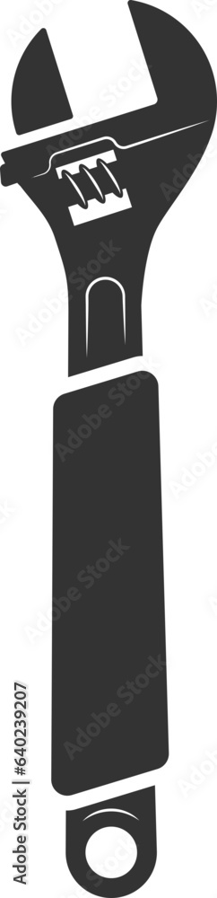Tools vector wrench icon. Spanner logo design element. Key tool isolated on white background. Tools vector wrench icon. Spanner logo design element. Key tool isolated on white background.