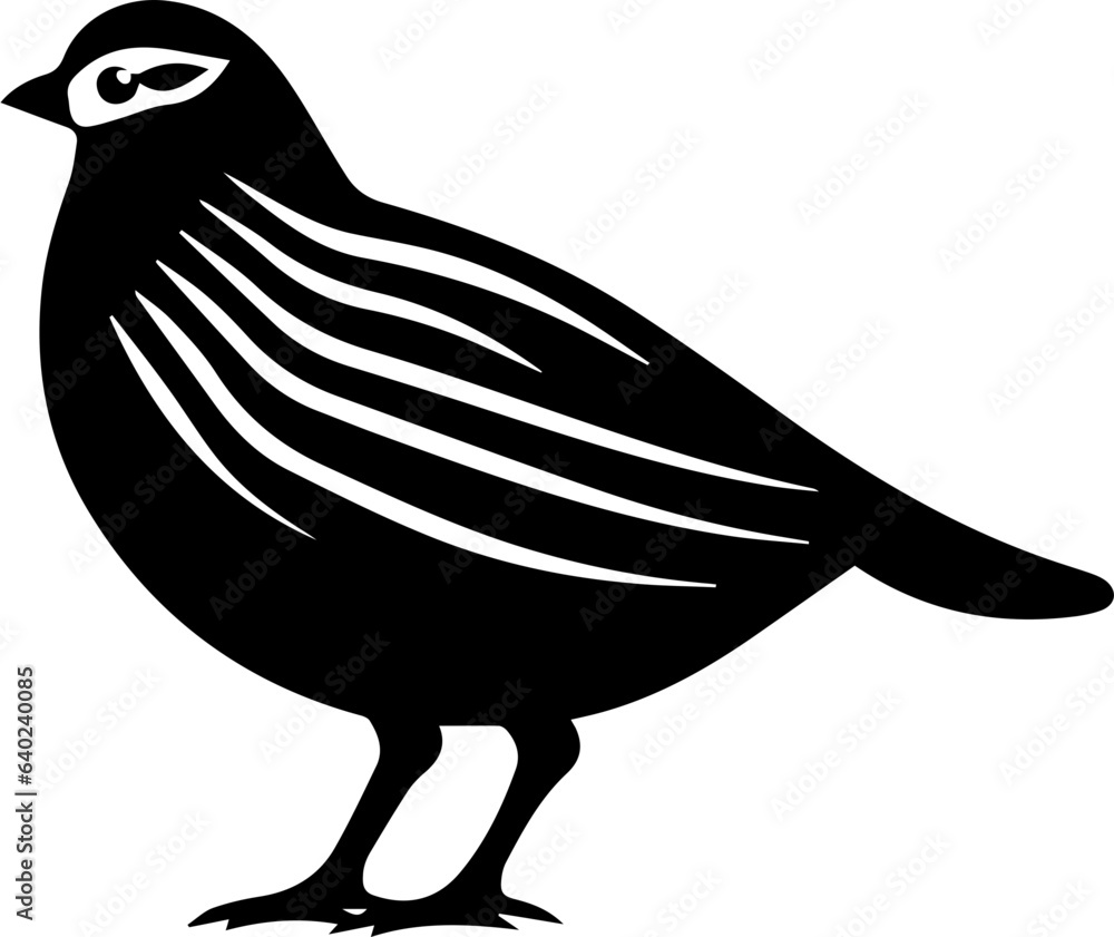 Obraz premium Quail Flat Icon