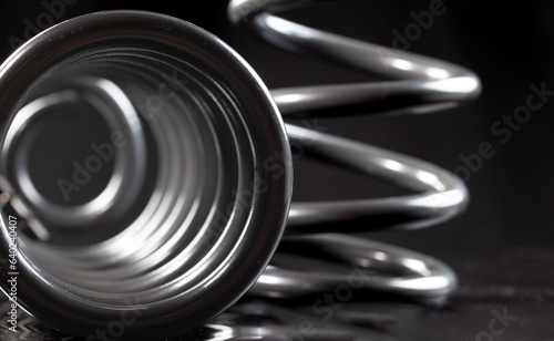 Heavy Duty Coil Springs for a truck on a black background